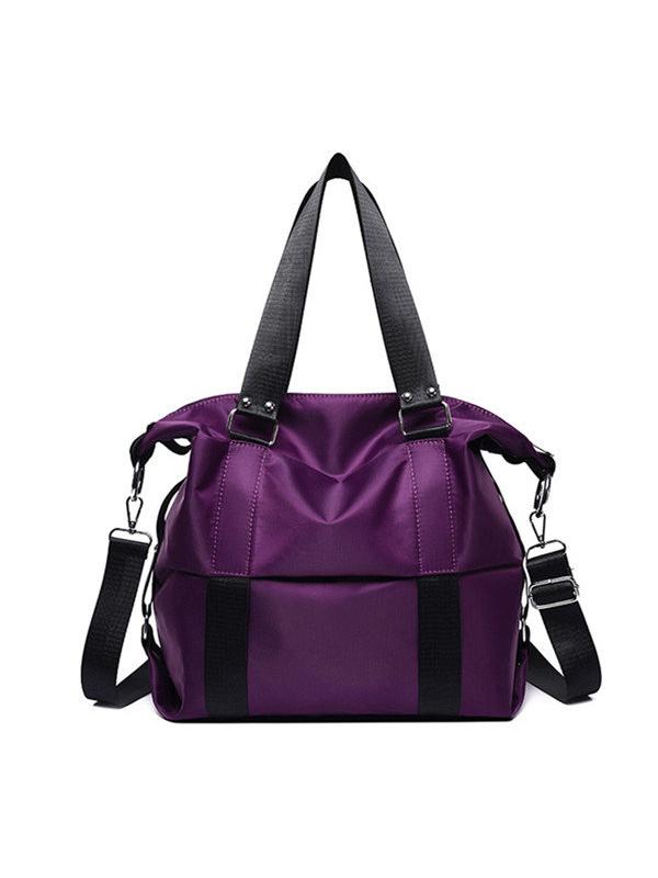 Large Capacity Handbag Tote Light Weight Oxford Shoulder Bag