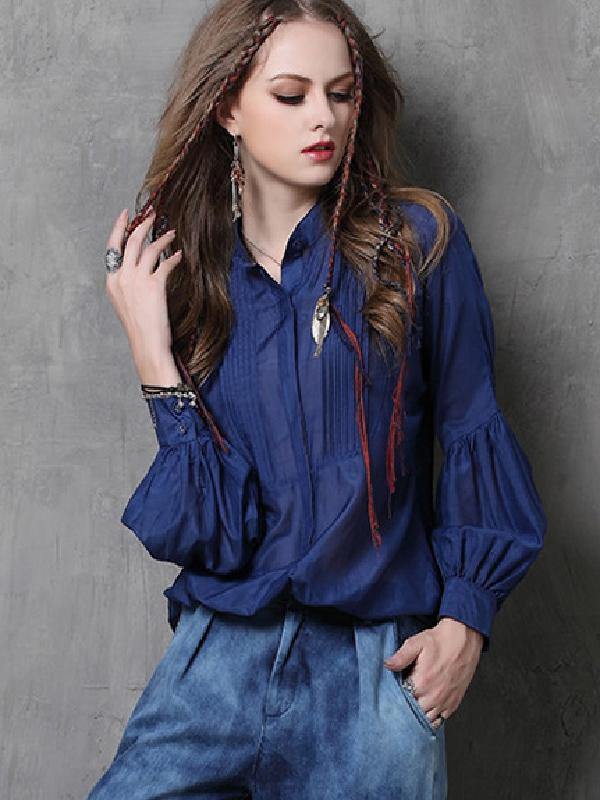 Vintage Loose Silk Shirt