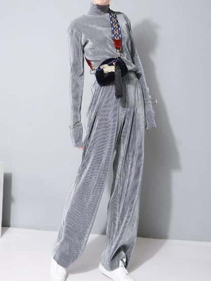 Retro Loose Wide-leg Pants