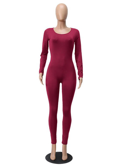 Soft Solid Yoga&Gym Jumpsuits