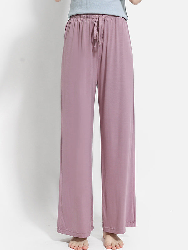 Comfortable Solid Color Modal Pajama Pants