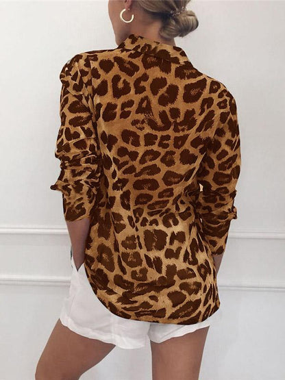 Leopard Sexy Blouse Top