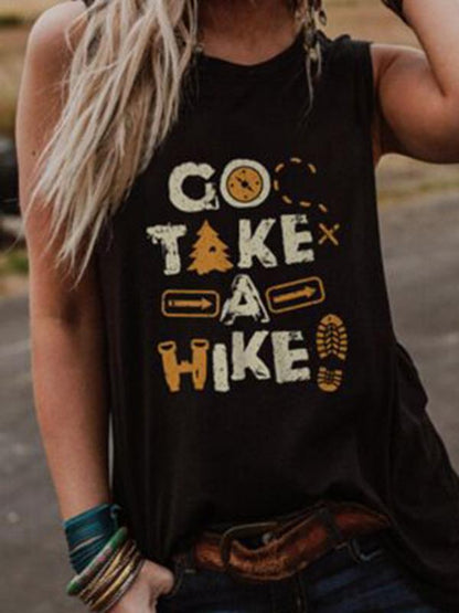 Simple Black Printed T-Shirts Tops