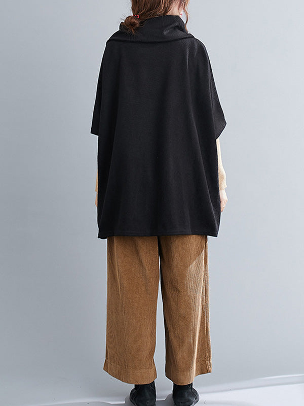 Solid Color Heaps Collar Half Sleeve T-Shirt