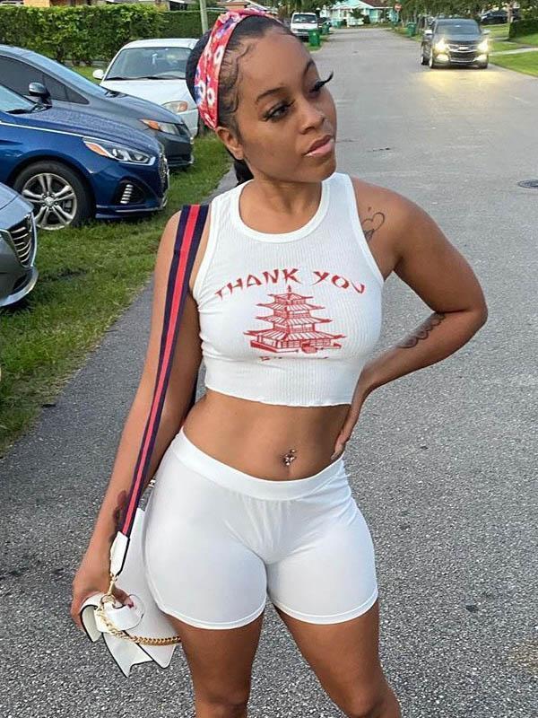 Sexy Wrap High-Waisted Printed Shorts