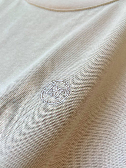 Simple Solid Color Round-Neck Cap-Sleeve Vest T-Shirt Tops