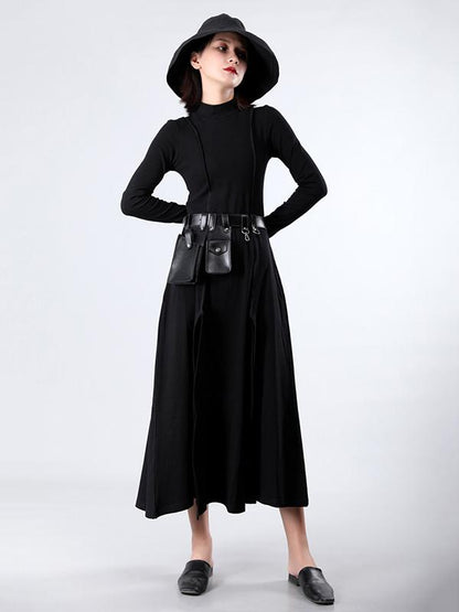 Split-side Cropped Long Dress