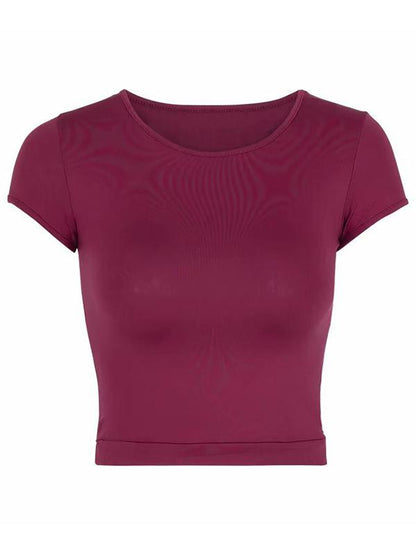 Short Sleeve Solid Wrap Tees