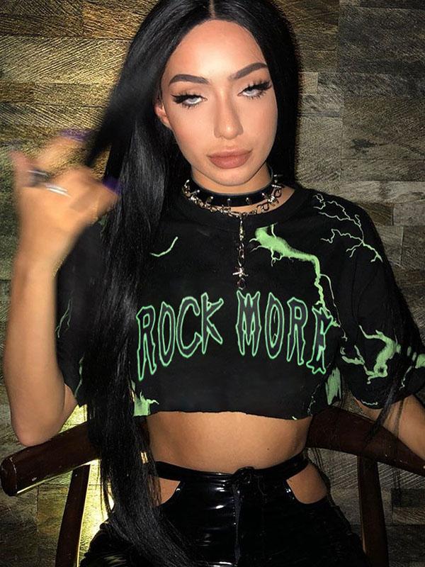 Fashion Leisure Printed Short T-Shirt