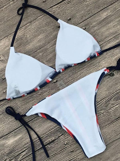 Halter Triangle Knot Side Bikinis Swimwear