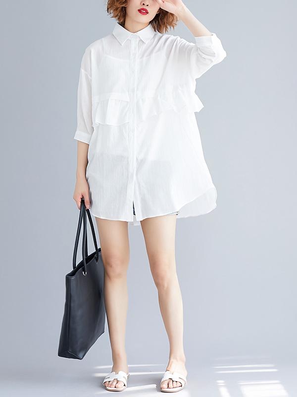 Loose Stringy Selvedge Light Blouse Shirt