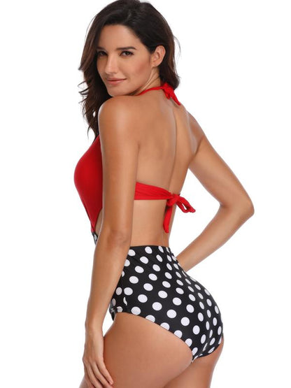 Sexy Backless Split-joint One-Piece Swimsuit