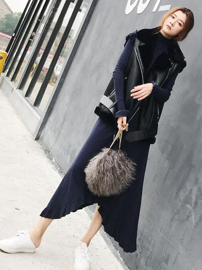 WARMER FAUX LEATHERETTE VEST