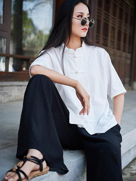 Vintage Forg Solid Short Sleeves Shirt