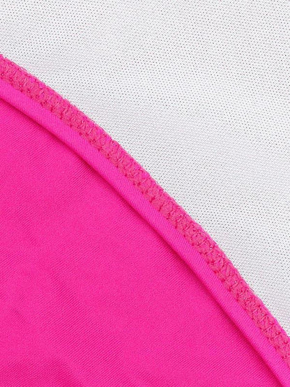 Sexy Triangles Iron Ring Split Bikini Swimsuit