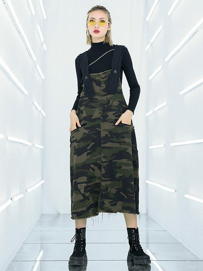 Camouflage Loose Casual Dress