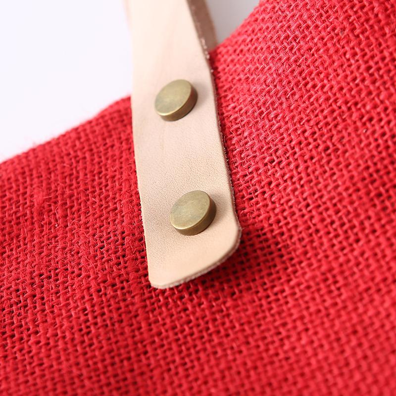 Canvas Female Big Bag Red Shoulder Bag