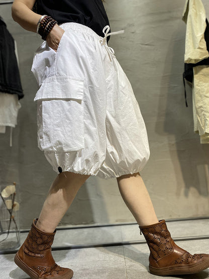 Casual Solid Color Harem Knickerbockers Shorts
