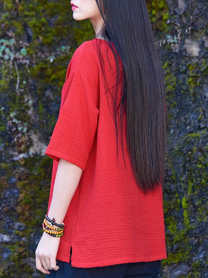 Cotton Linen Forg T-Shirt