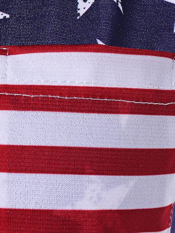 Flag Printed Backless Tank