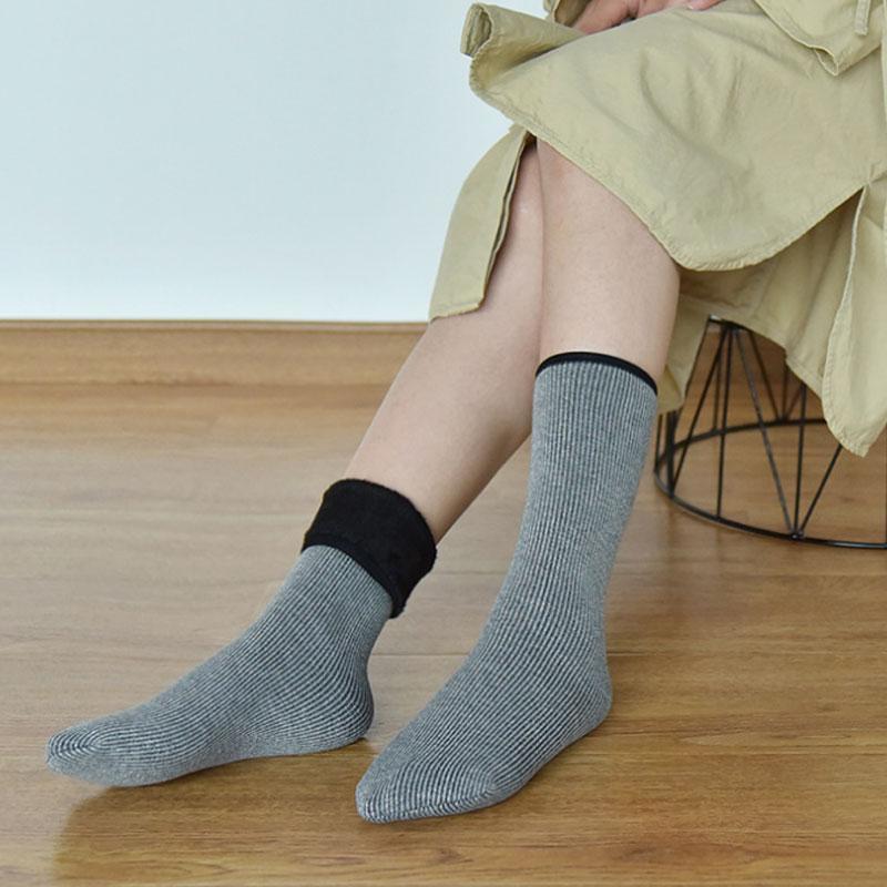 Cotton Wool Casual Keep Warm Bright Silk Women Socks