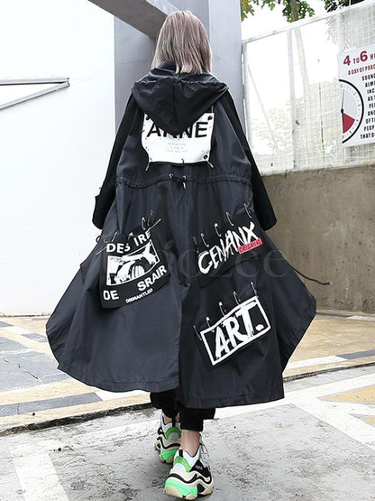 New Printed Cropped Long Outwear
