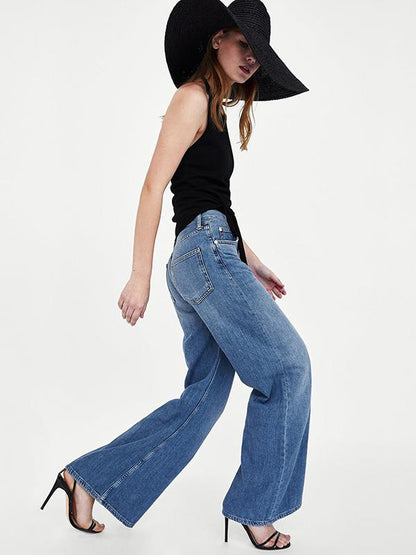 High Waist Wide Legs Jeans