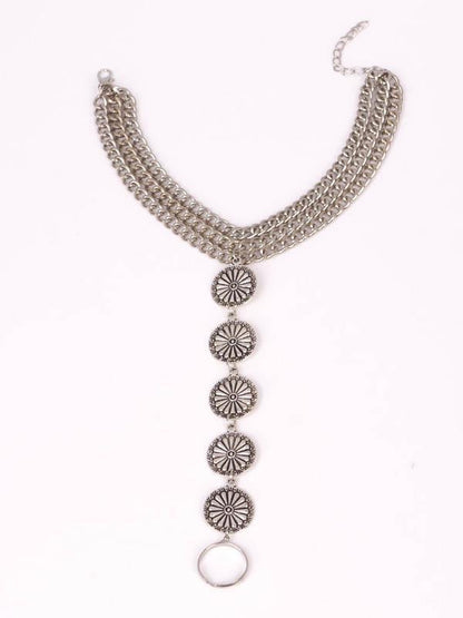 Fashion  Bohemia Retro  Three Layer Tassels Footchain Accessories