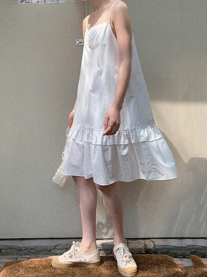 Retro Casual Chic Slip Dress
