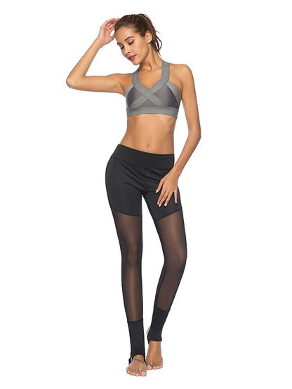 Sexy Gauze Split-joint Leggings