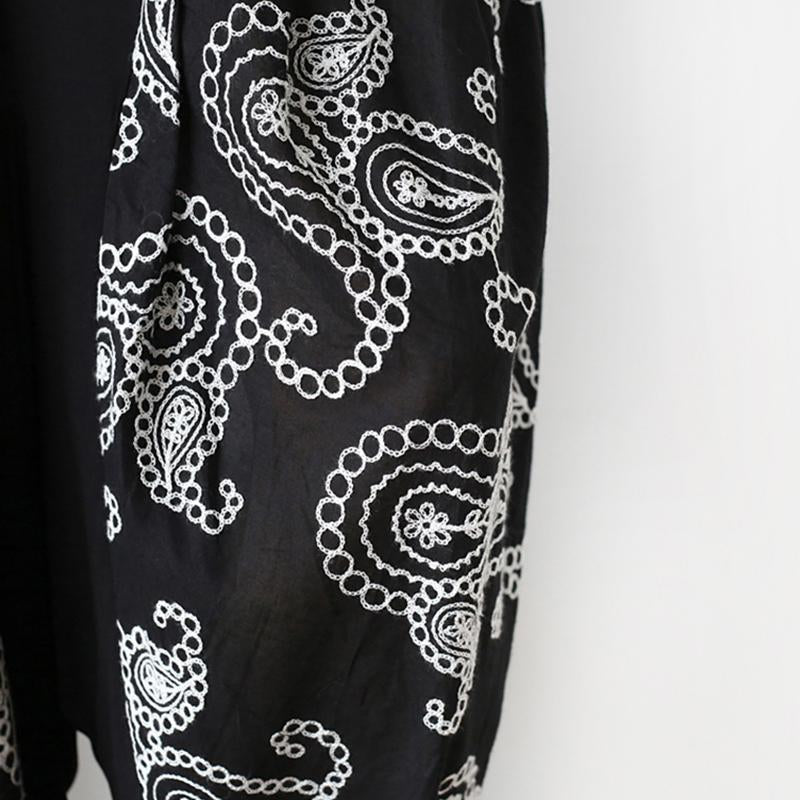 Buykud Casual Loose Embroidery Soft Comfortable Bloomers