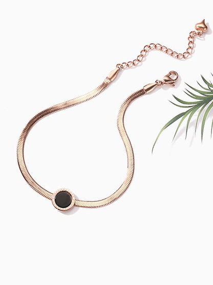 Fashionable Rose Gold Anklet
