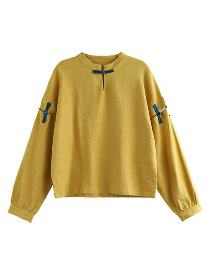 Artistic Retro Long Sleeve T-Shirts Tops