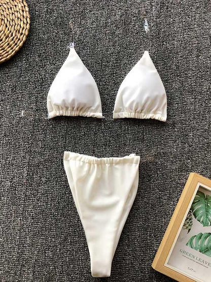 Triangle Top With Panty Bikini Set