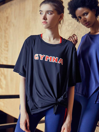 Round Collar Split Sports Tees
