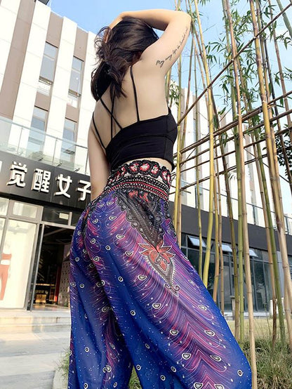 Fashion Beach Casual  Printed Bloomers Pants