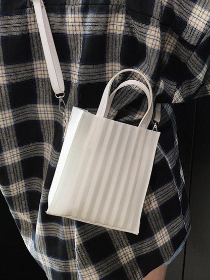 Silica Gel Solid One-shoulder Crossbody Bag