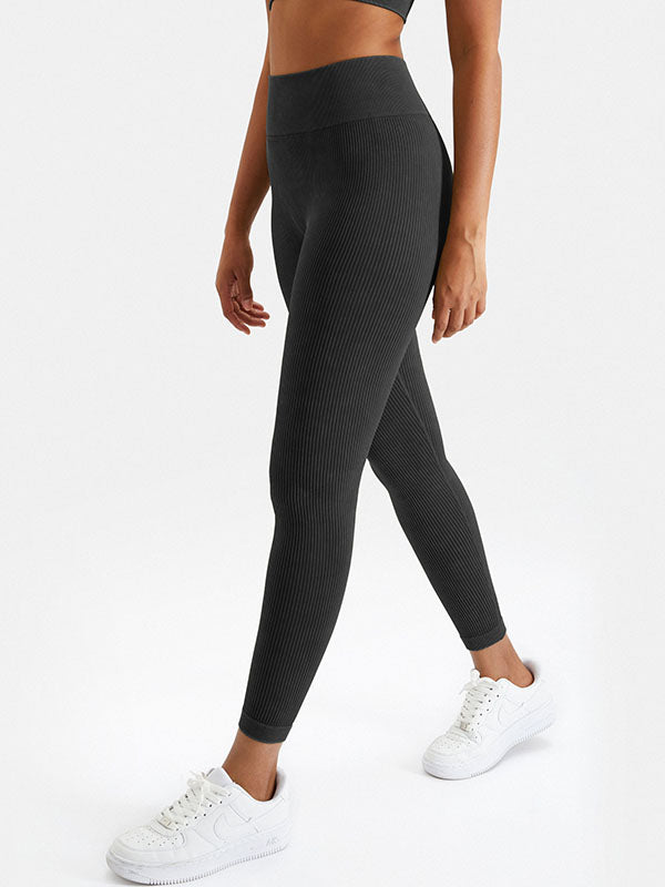 4 Colors Seamless Breathable High Waisted Sports Yoga Leggings