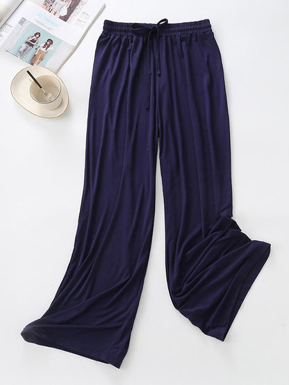 Comfortable Solid Color Modal Pajama Pants