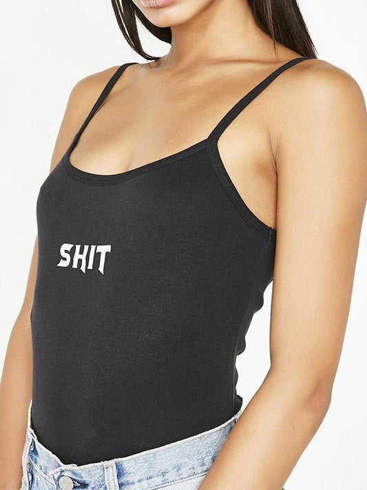 Printed Spaghetti-neck Tanks