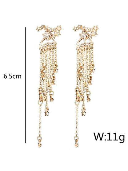 Tasseled Alloy Earrings Accessories