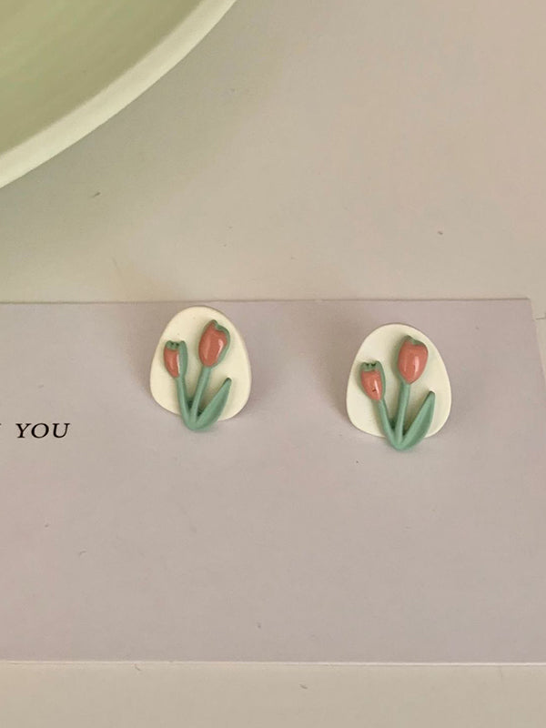 Original Tulip Geometry Earrings Accessories