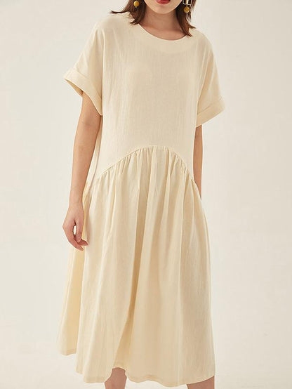 Original Retro Cropped Hemline Long Dress
