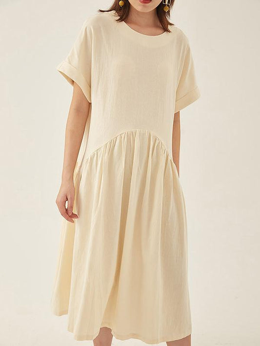 Original Retro Cropped Hemline Long Dress