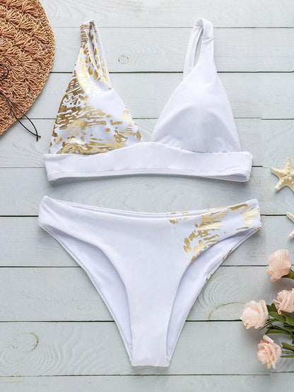 Golden-plating Sexy Bikinis Swimwear