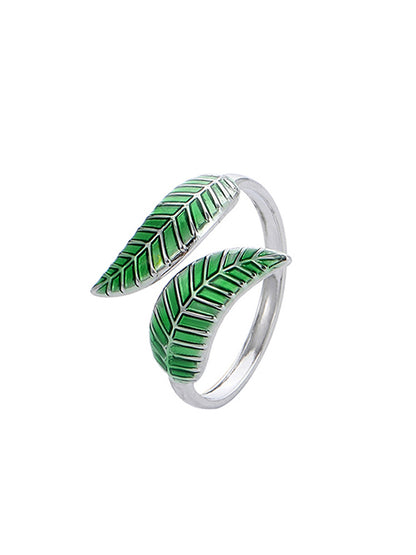 Original Leaf Shape Adjustable Ring