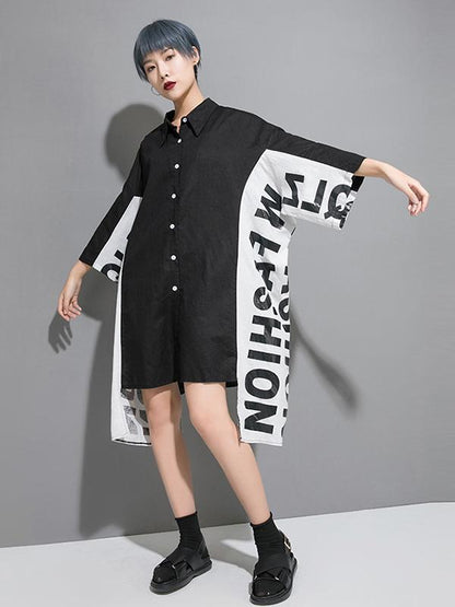 Fashion Split-joint Cropped Short Dress