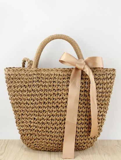 Bowknot Ribbon Weaving Dual Bag