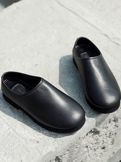 Retro Ball Peen Half Slipper Shoes