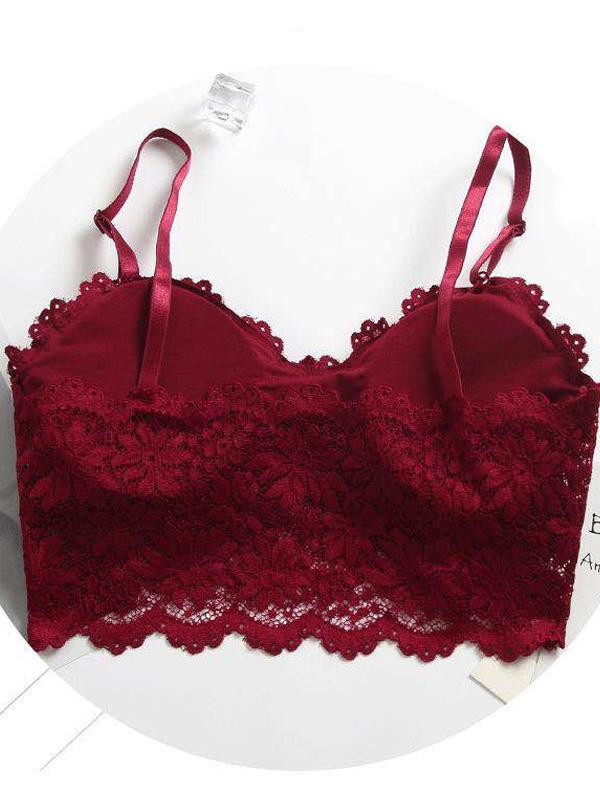 Lace Spaghetti-neck Bra Sexy Lingerie